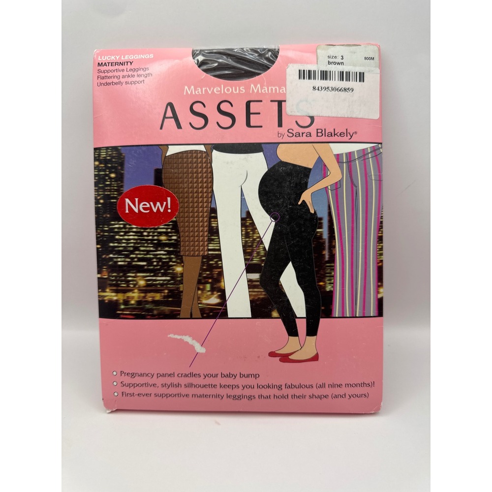 Assets‎ by Sara Blakely Maternity Leggings Lucky Brown Size 3 (140-180lbs) NEW